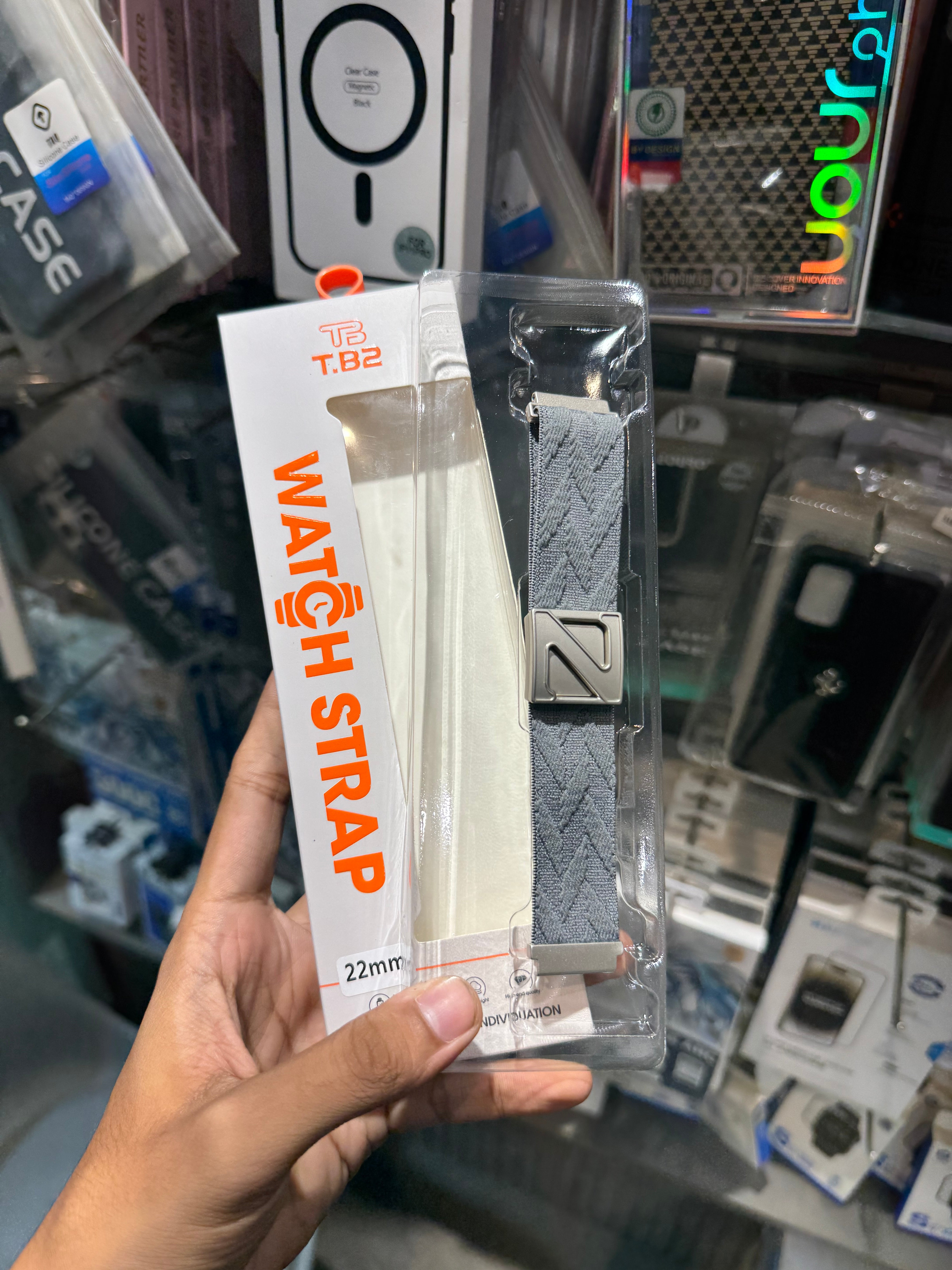 Elastic Nylon Stitching Band with Magnegtic Lock Strap for Apple Watch