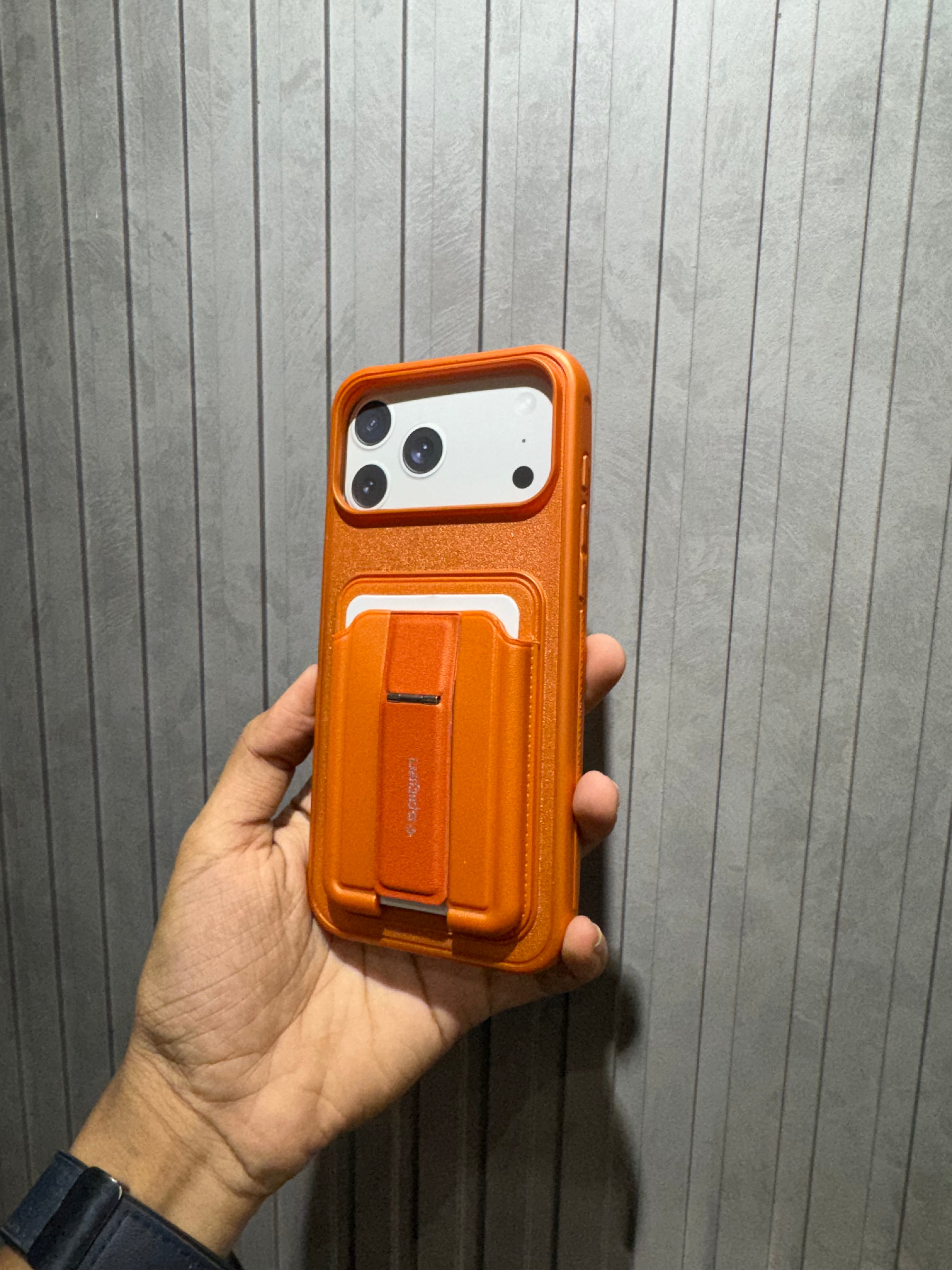 Spigen 3 in 1 Phone Case - Built in Card Holder & Phone Stand Case