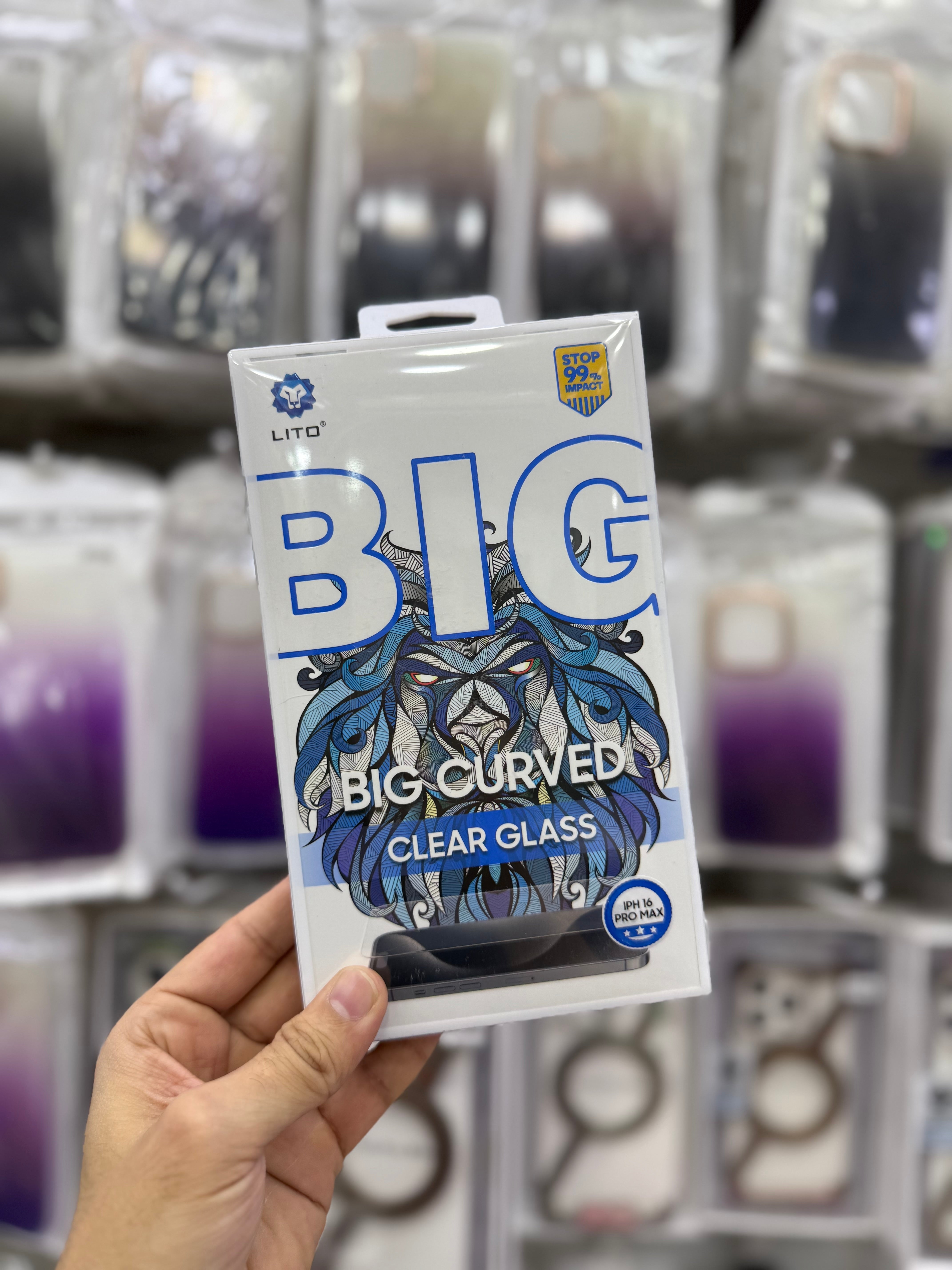 Lito Big Curved Borderless Clear Screen Protector - 14 Pro Max to 17 Pro Max