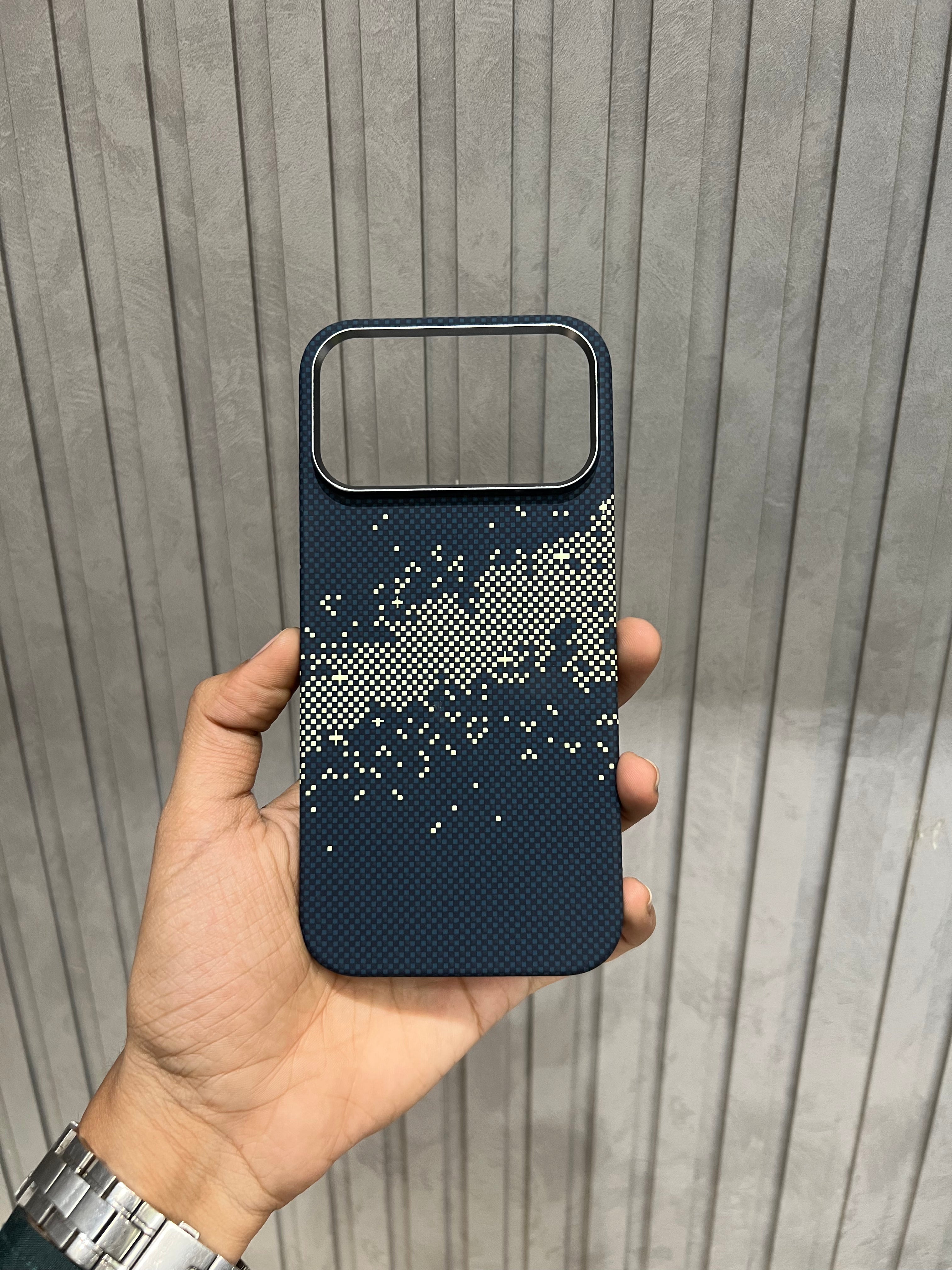iPhone 17 Pro Pitaka - Knit Wear Case - Milkway Galaxy