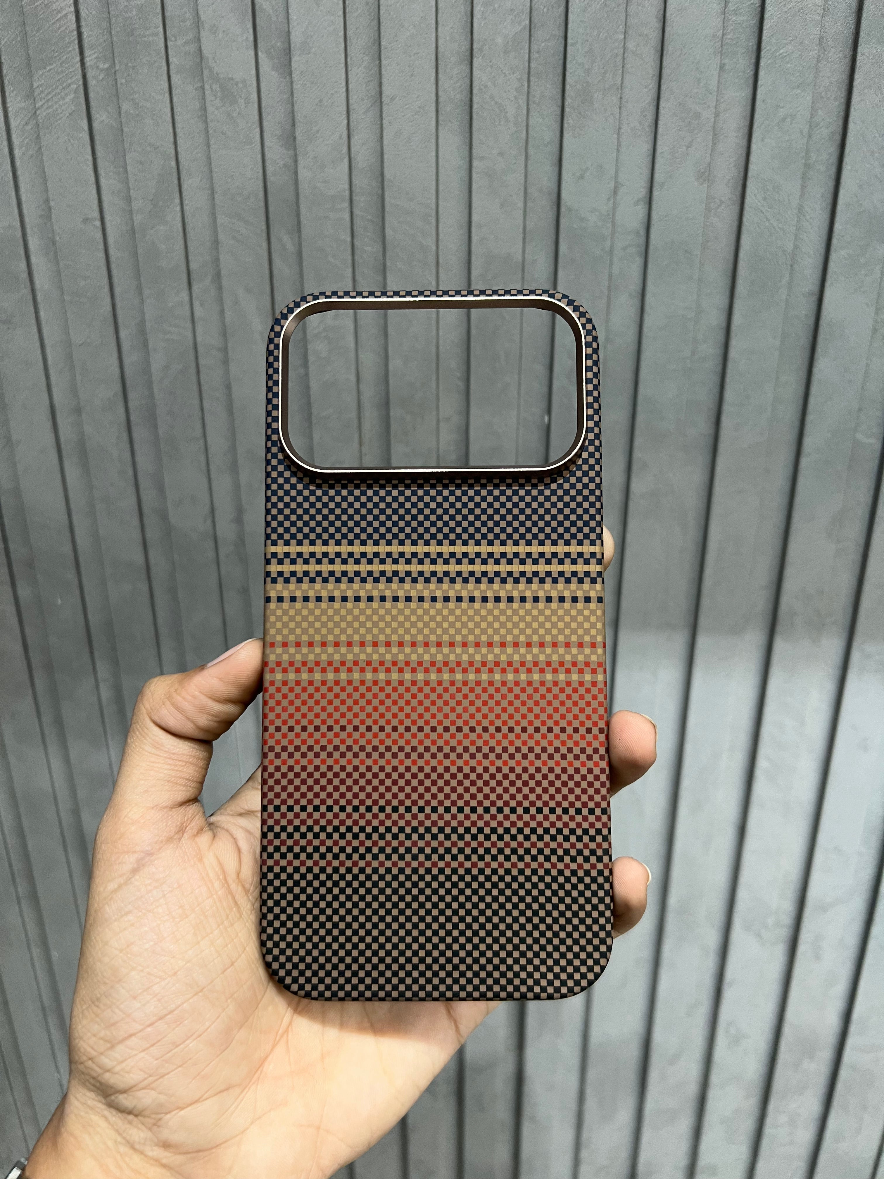iPhone 17 Pro Pitaka - Knit Wear Case - Desert Sunset