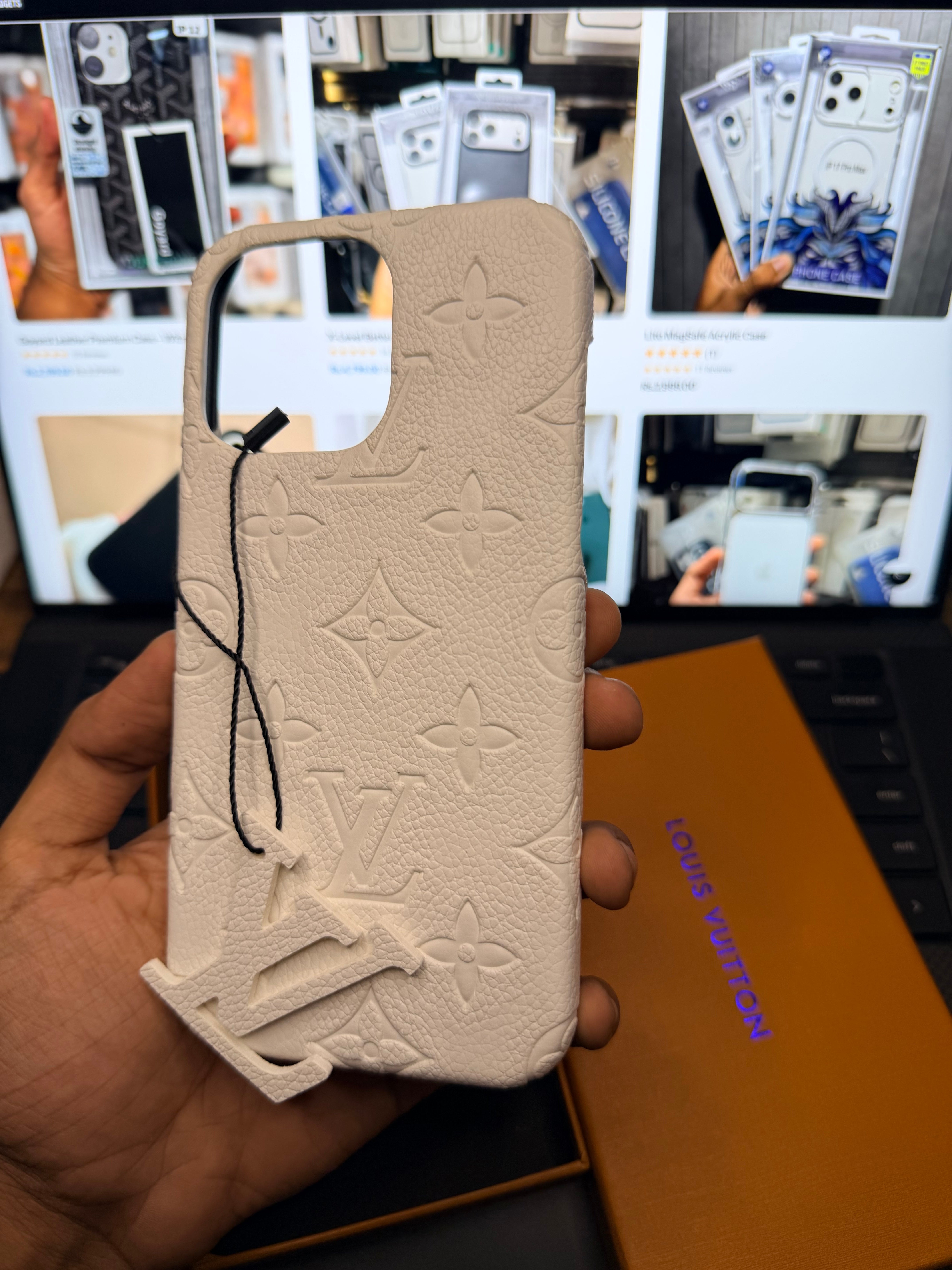 LV  Embosed Premium Case for iPhone