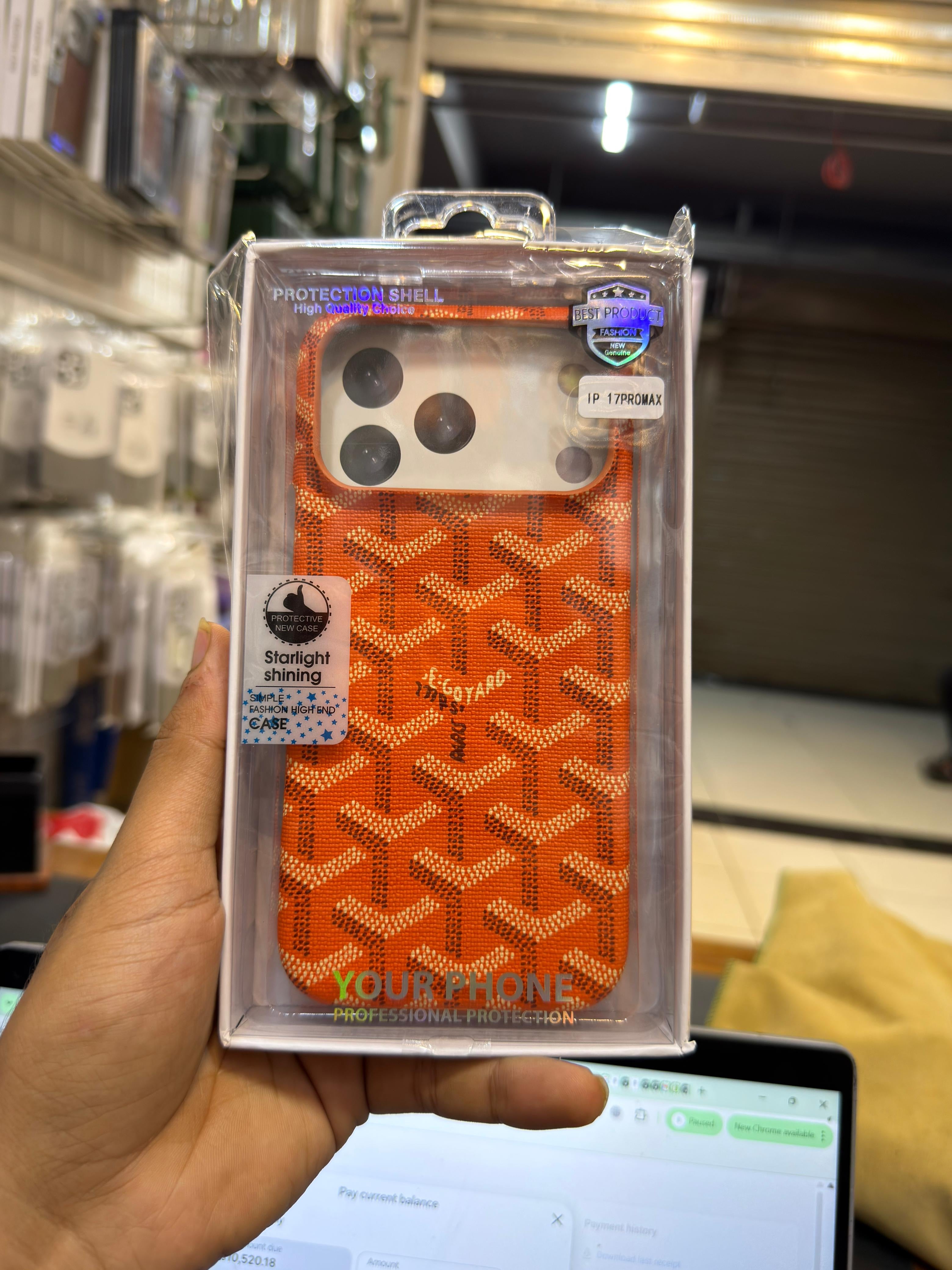 Goyard Leather Premium Case - With Tag