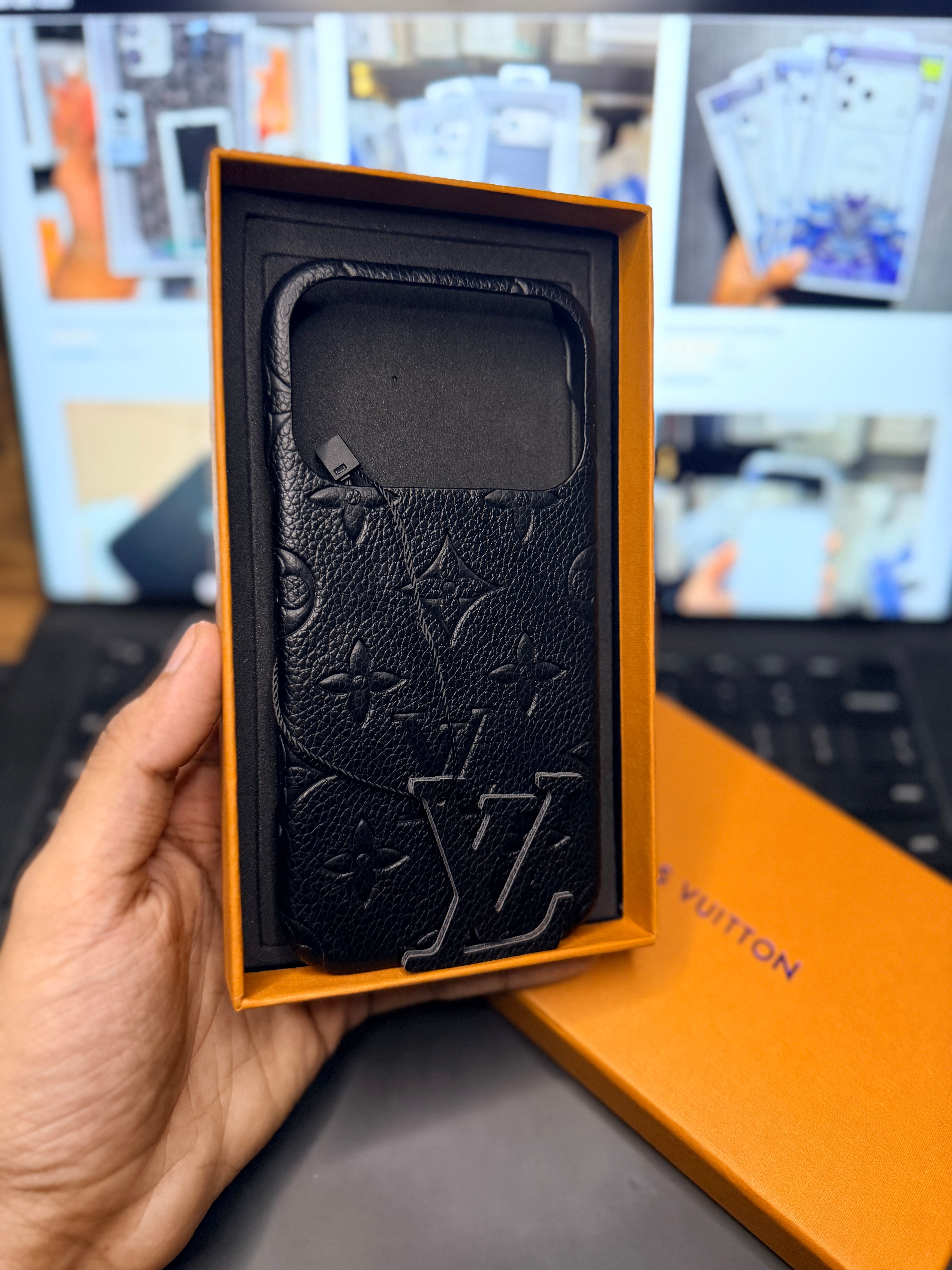 LV  Embosed Premium Case for iPhone