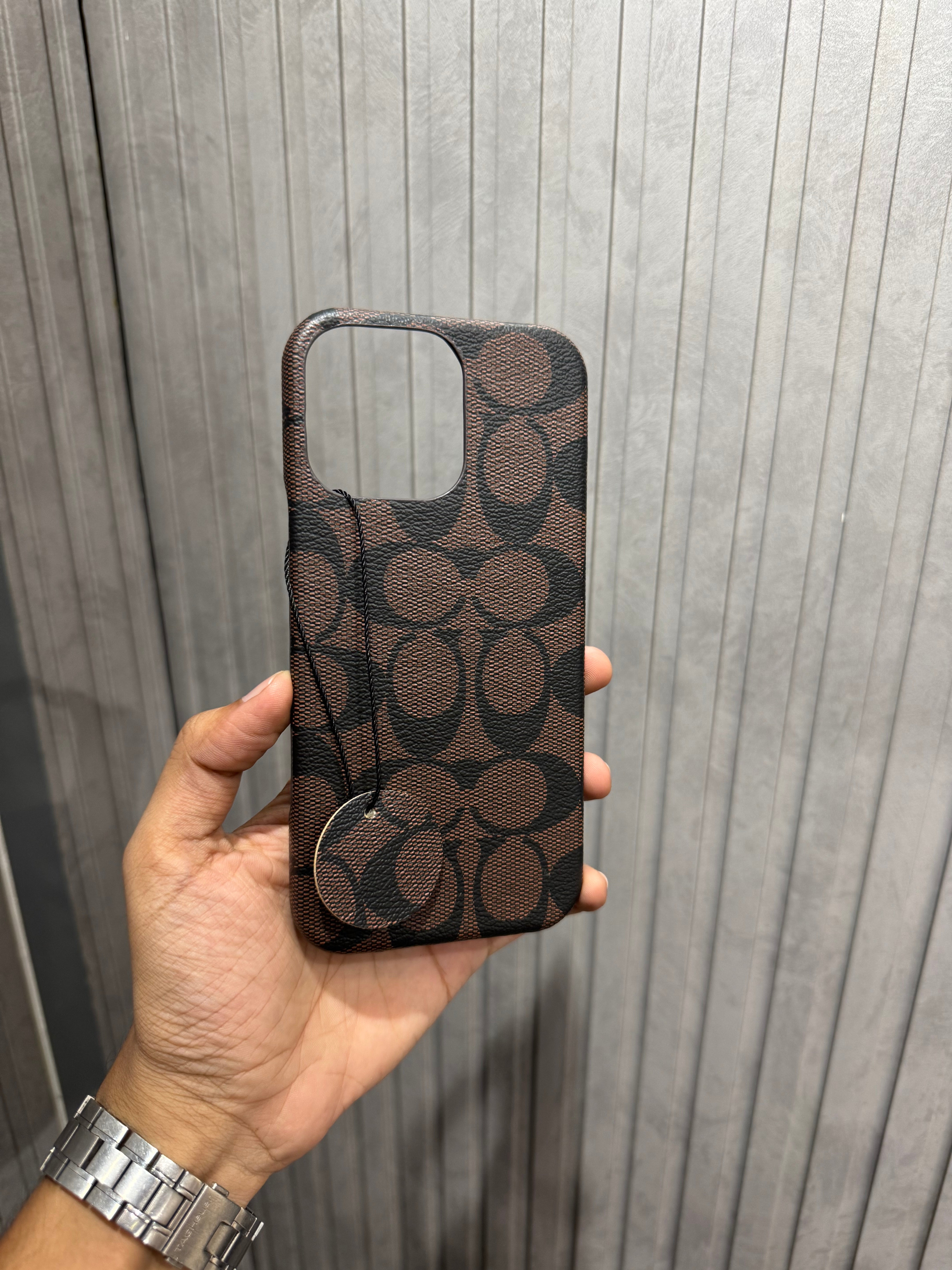 Coach Textured Premium Case for iPhone