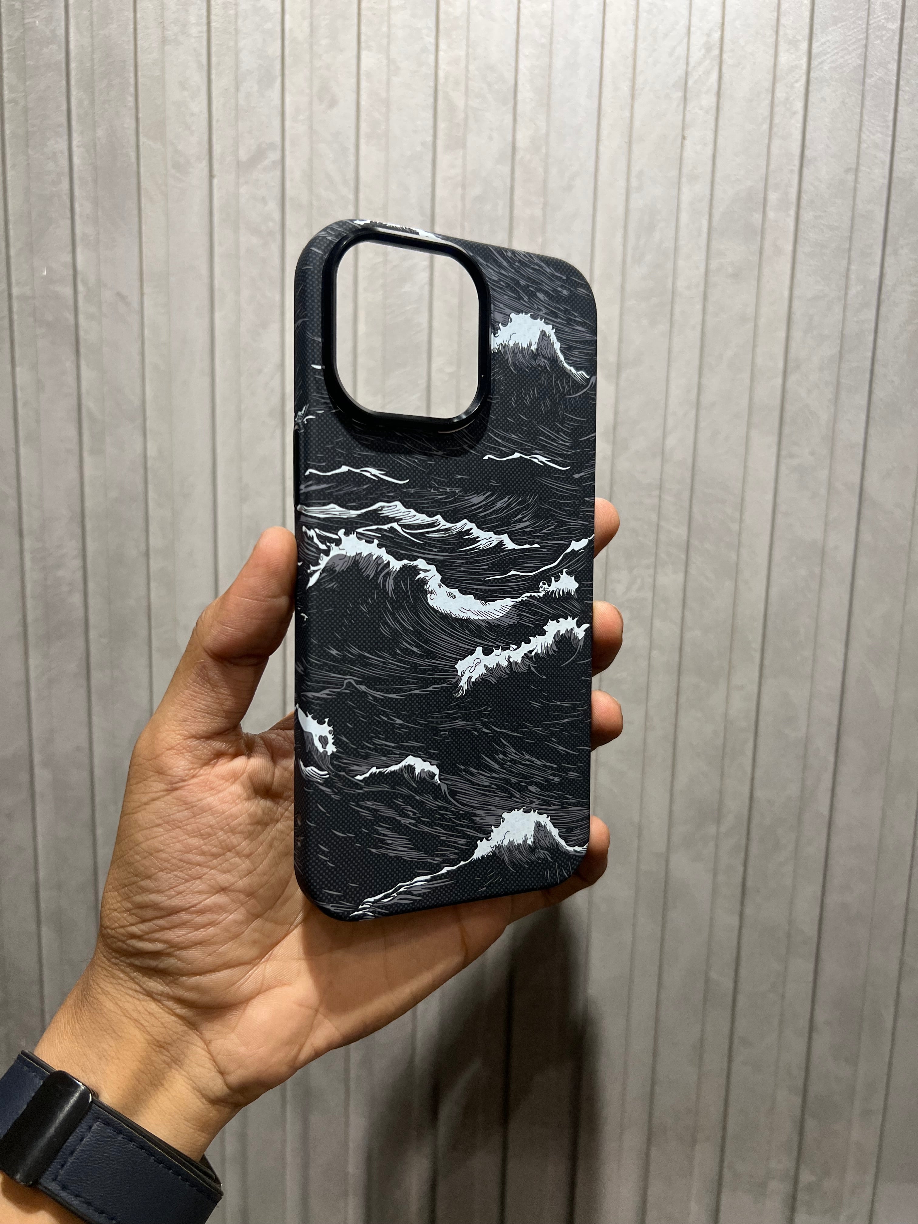 Ocean Wave Carbon case for iPhone