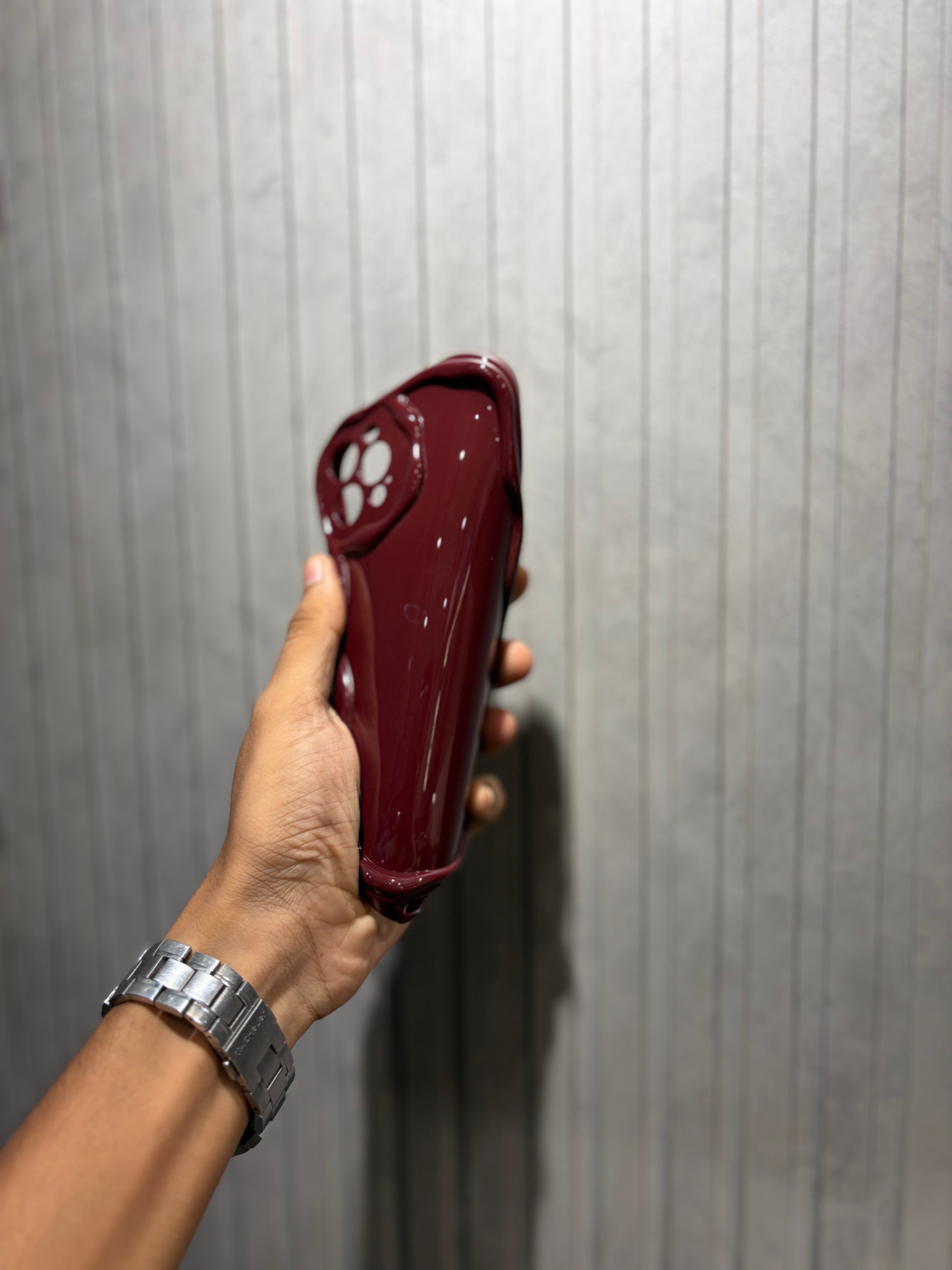 Wavy Cherry Soft Case with Camera Protection - Girls Collection