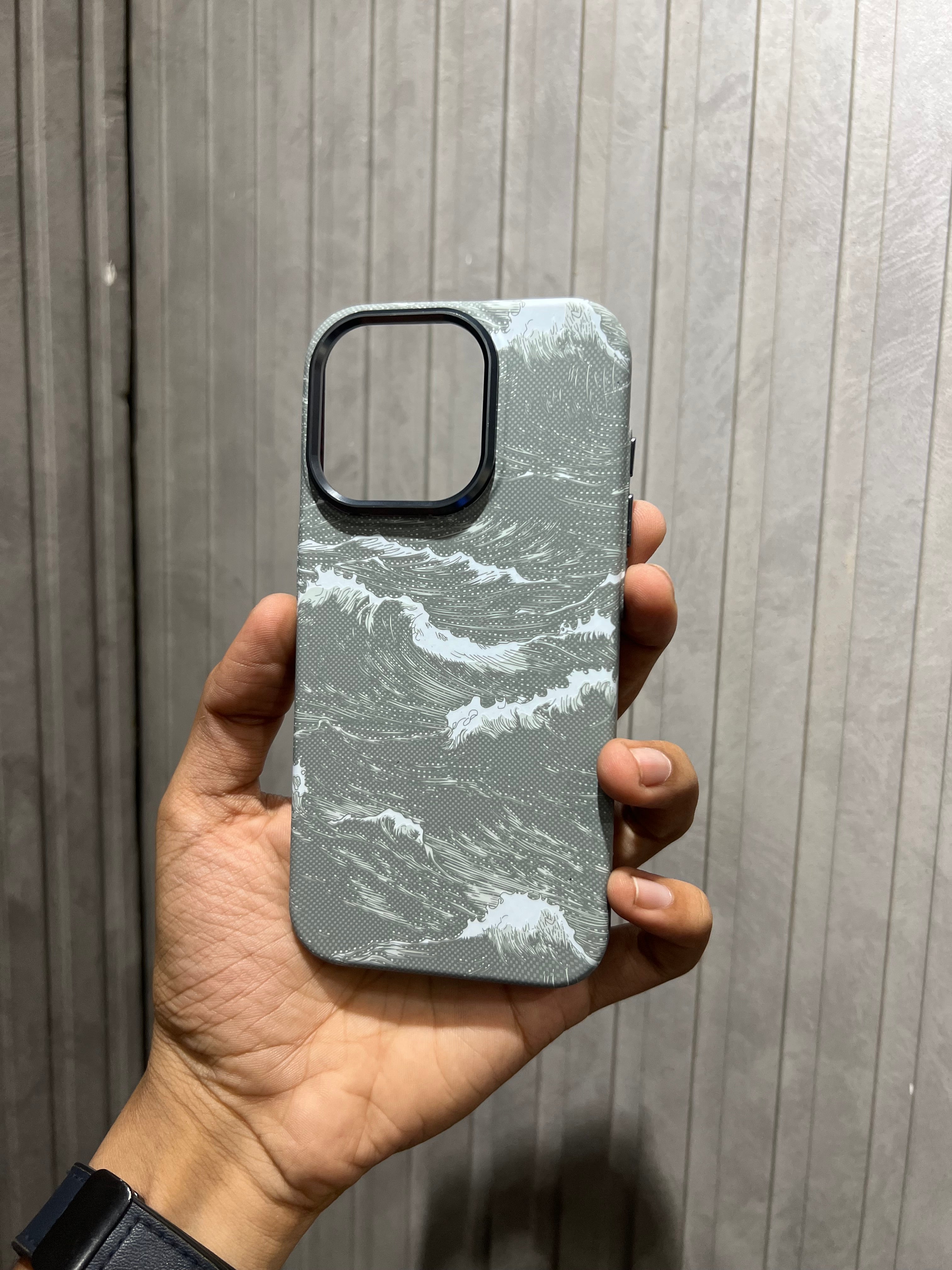 Ocean Wave Carbon case for iPhone