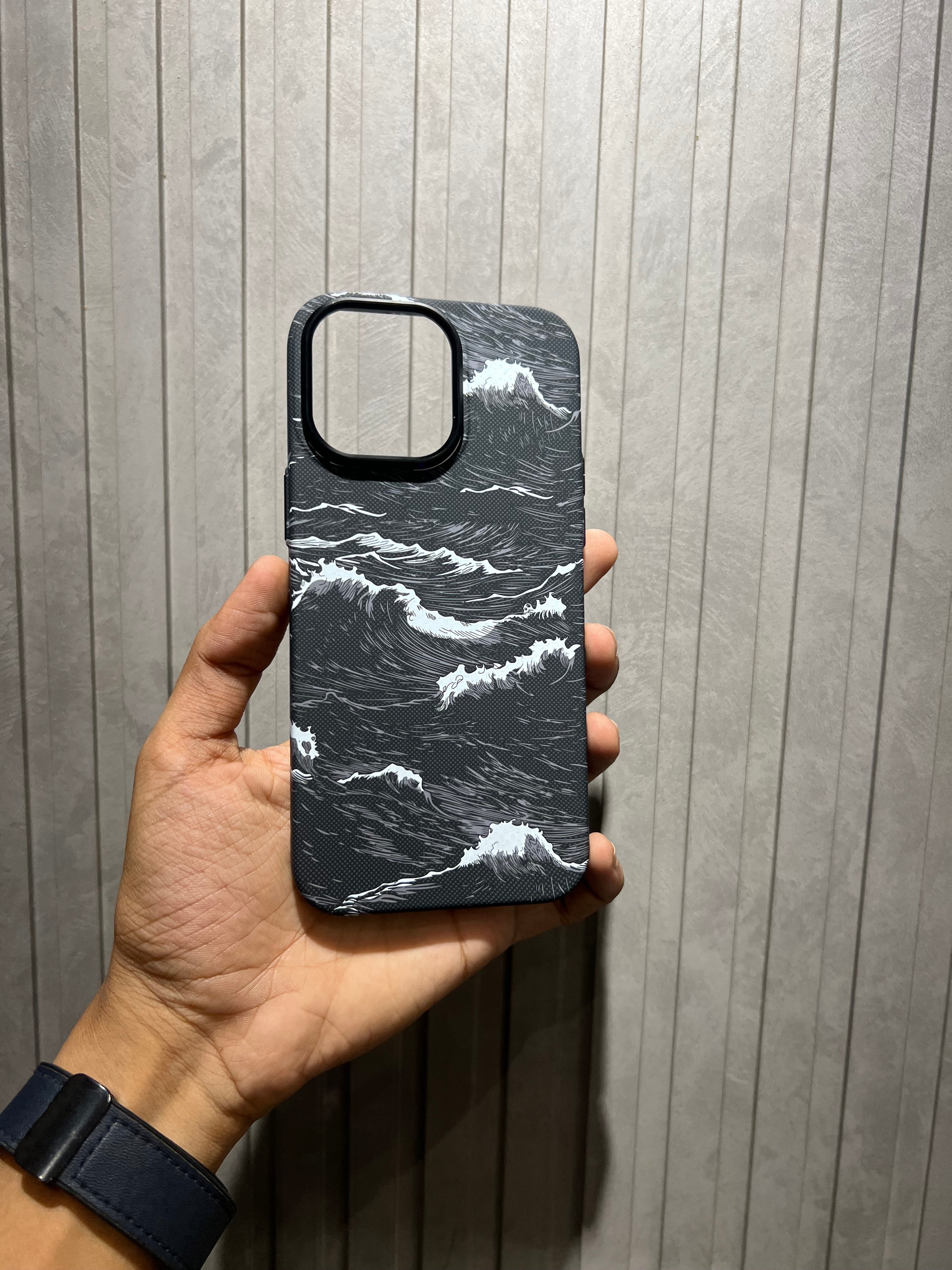 Ocean Wave Carbon case for iPhone