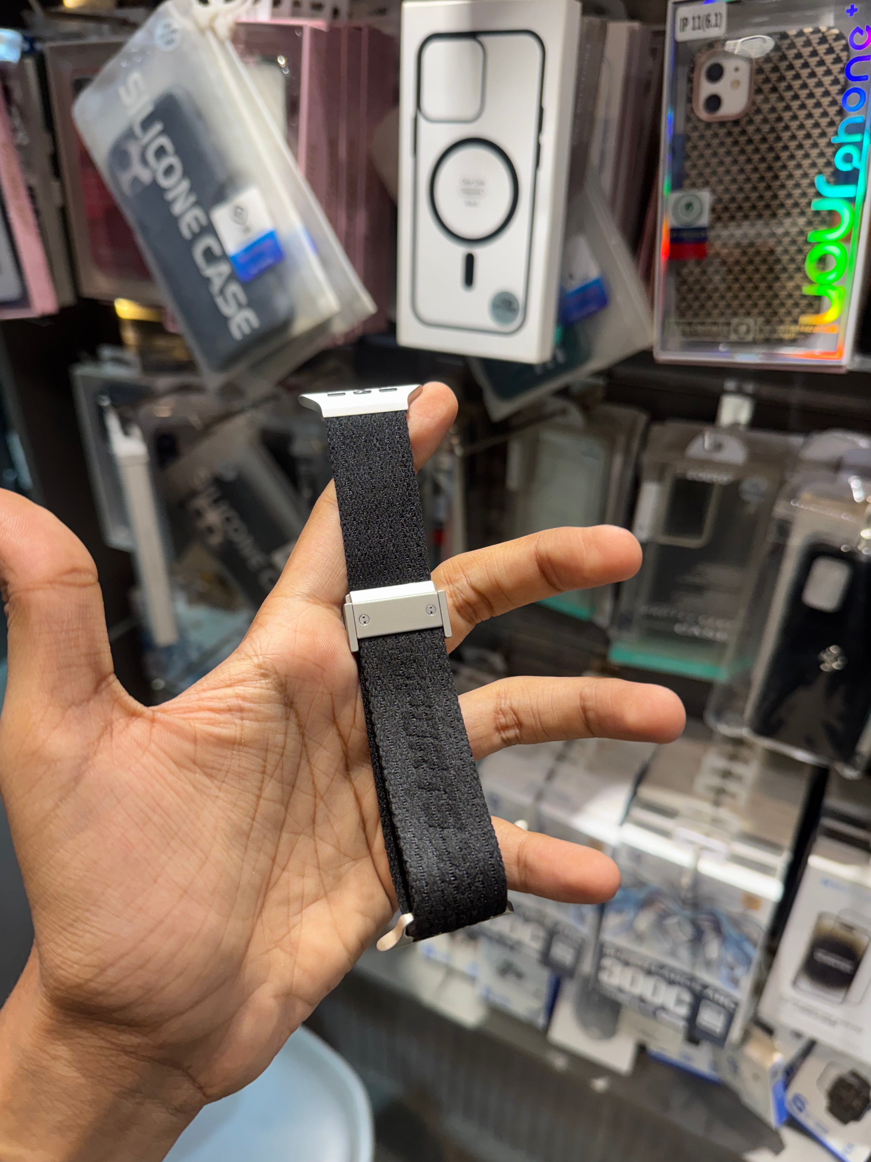 Elastic Nylon Sports Band with Magnegtic Lock Strap for Apple Watch
