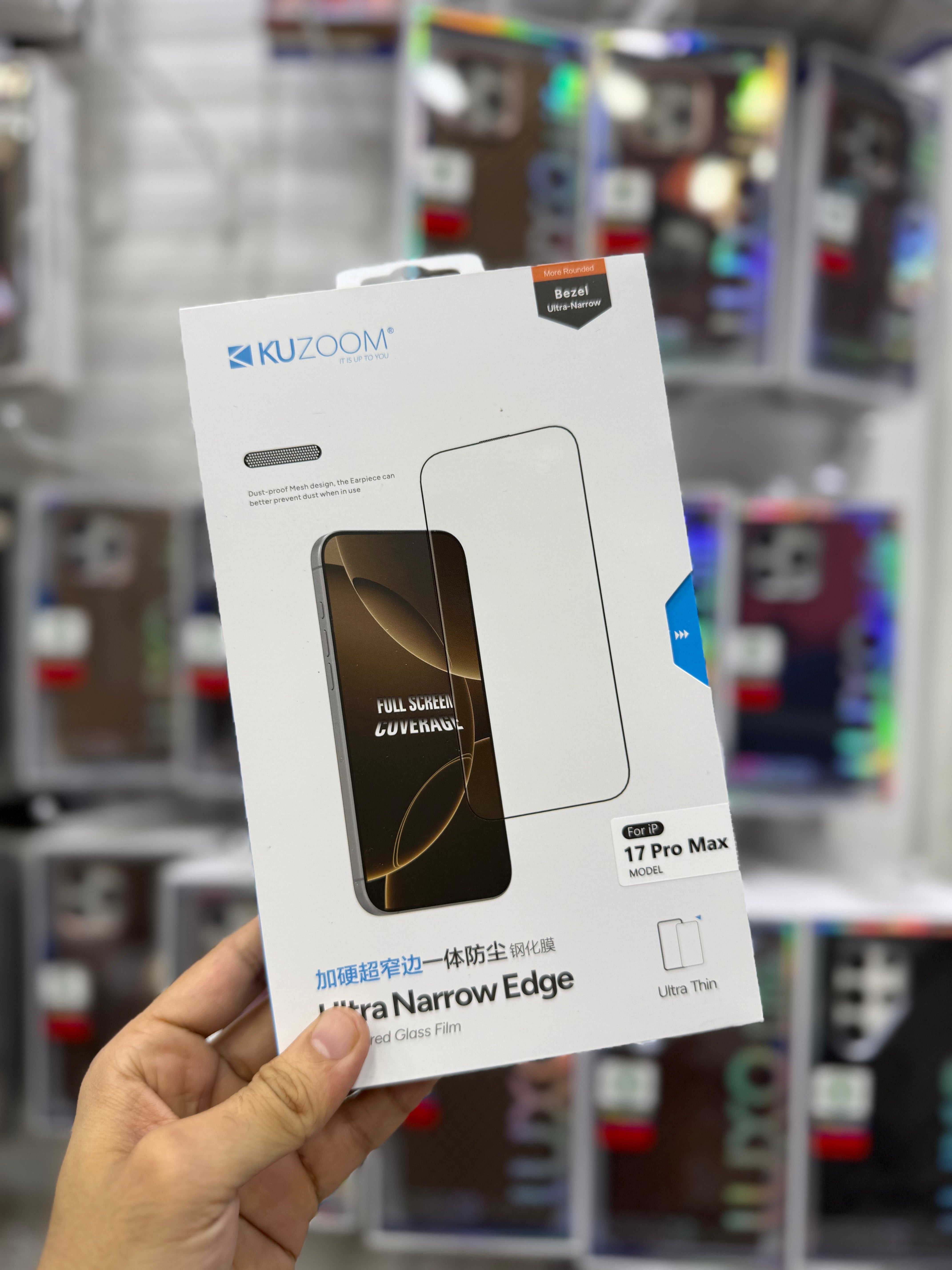 Kuzoom Ultra Narrow Edge Clear Screen Protector - 17 Series