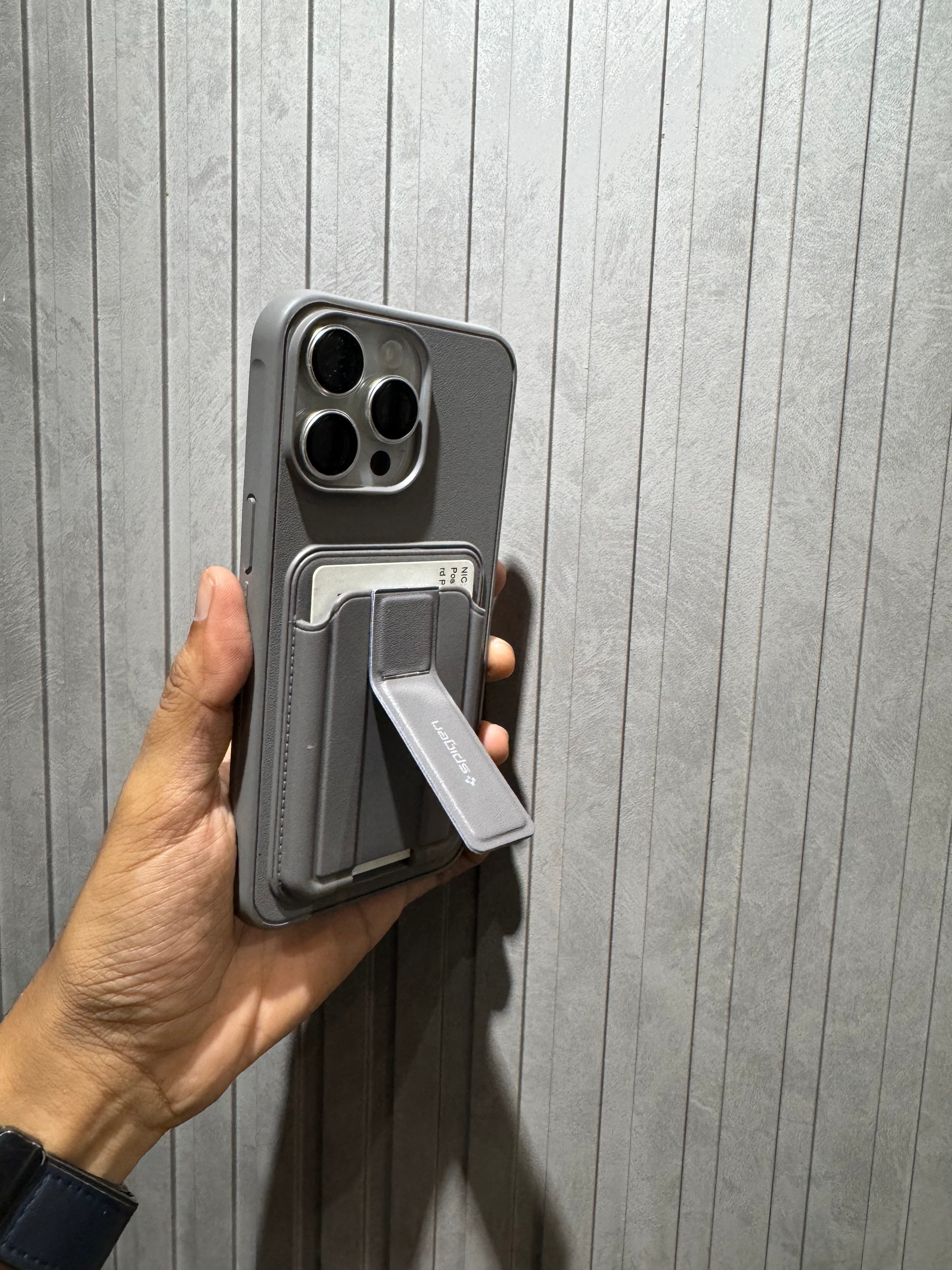 Spigen 3 in 1 Phone Case - Built in Card Holder & Phone Stand Case