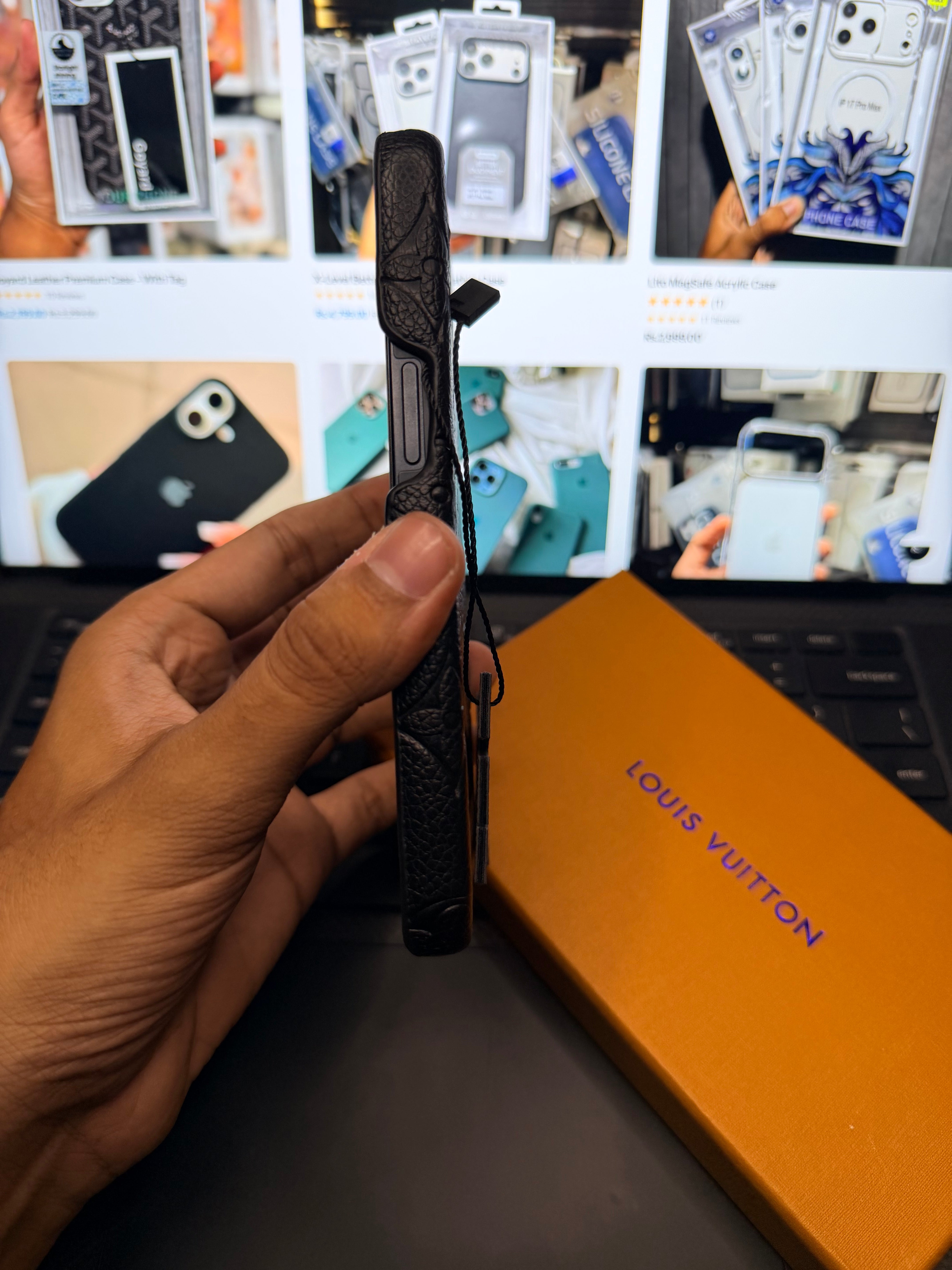 LV  Embosed Premium Case for iPhone