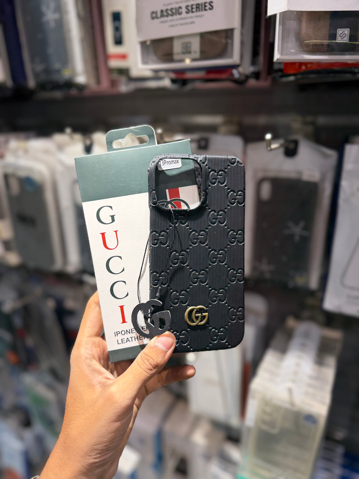 Gucci Embosed Premium Case for iPhone