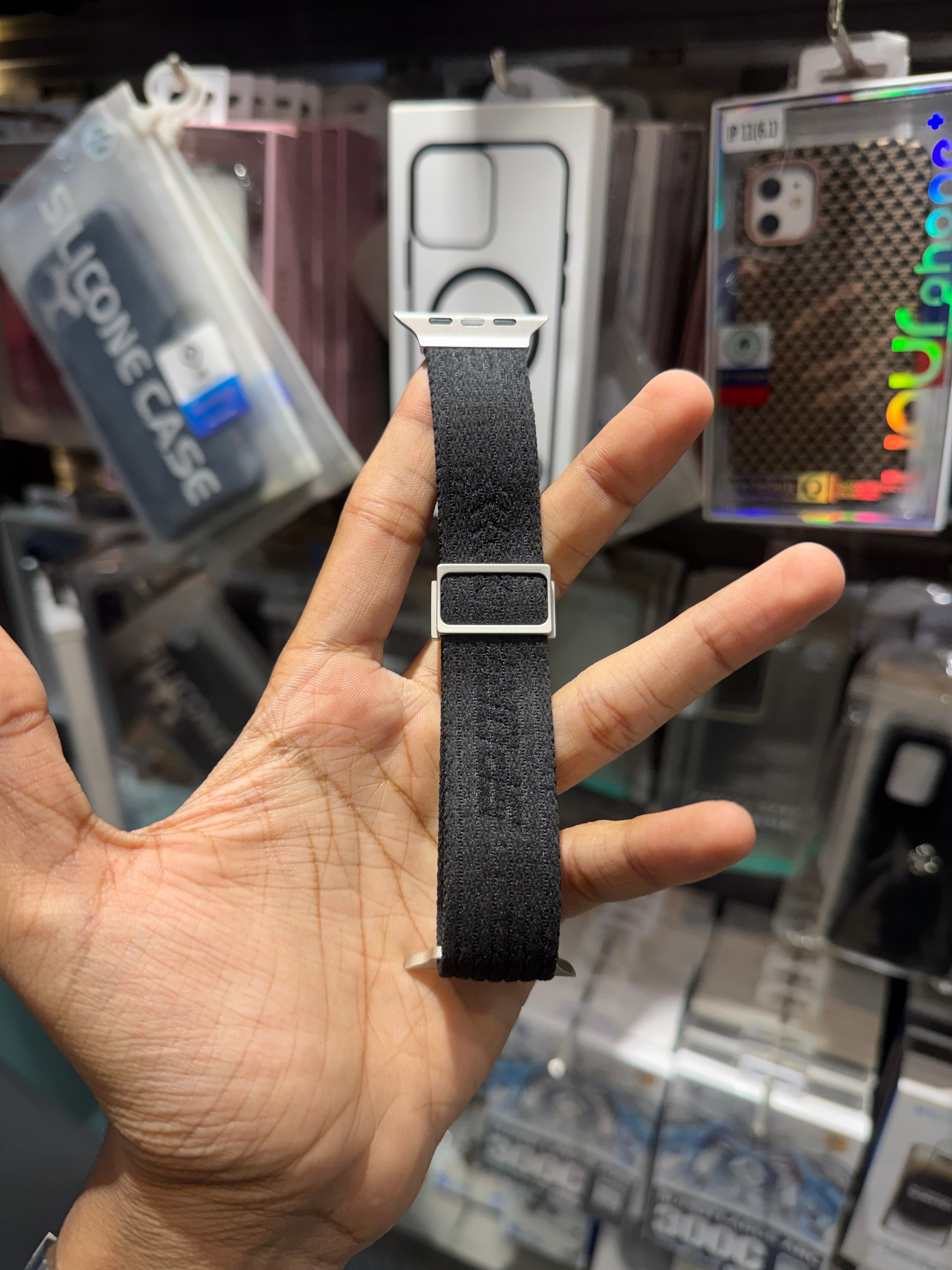Elastic Nylon Sports Band with Magnegtic Lock Strap for Apple Watch