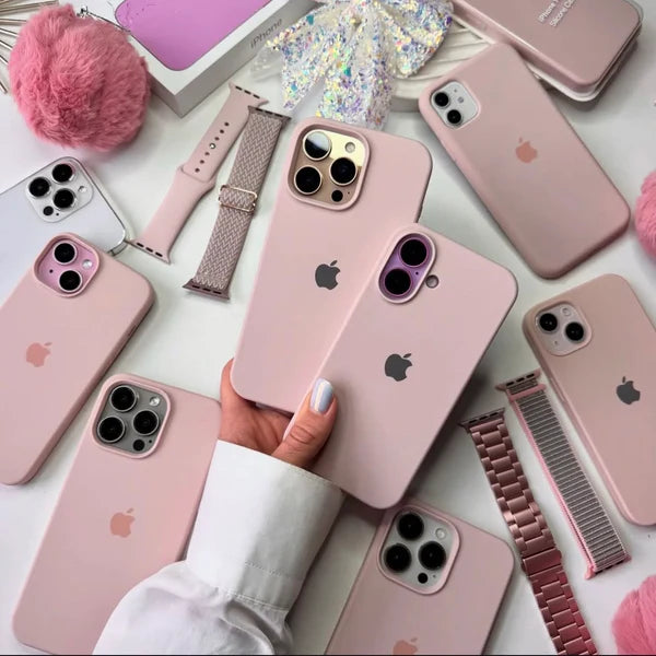 Sand Pink Silicon Case for iPhone
