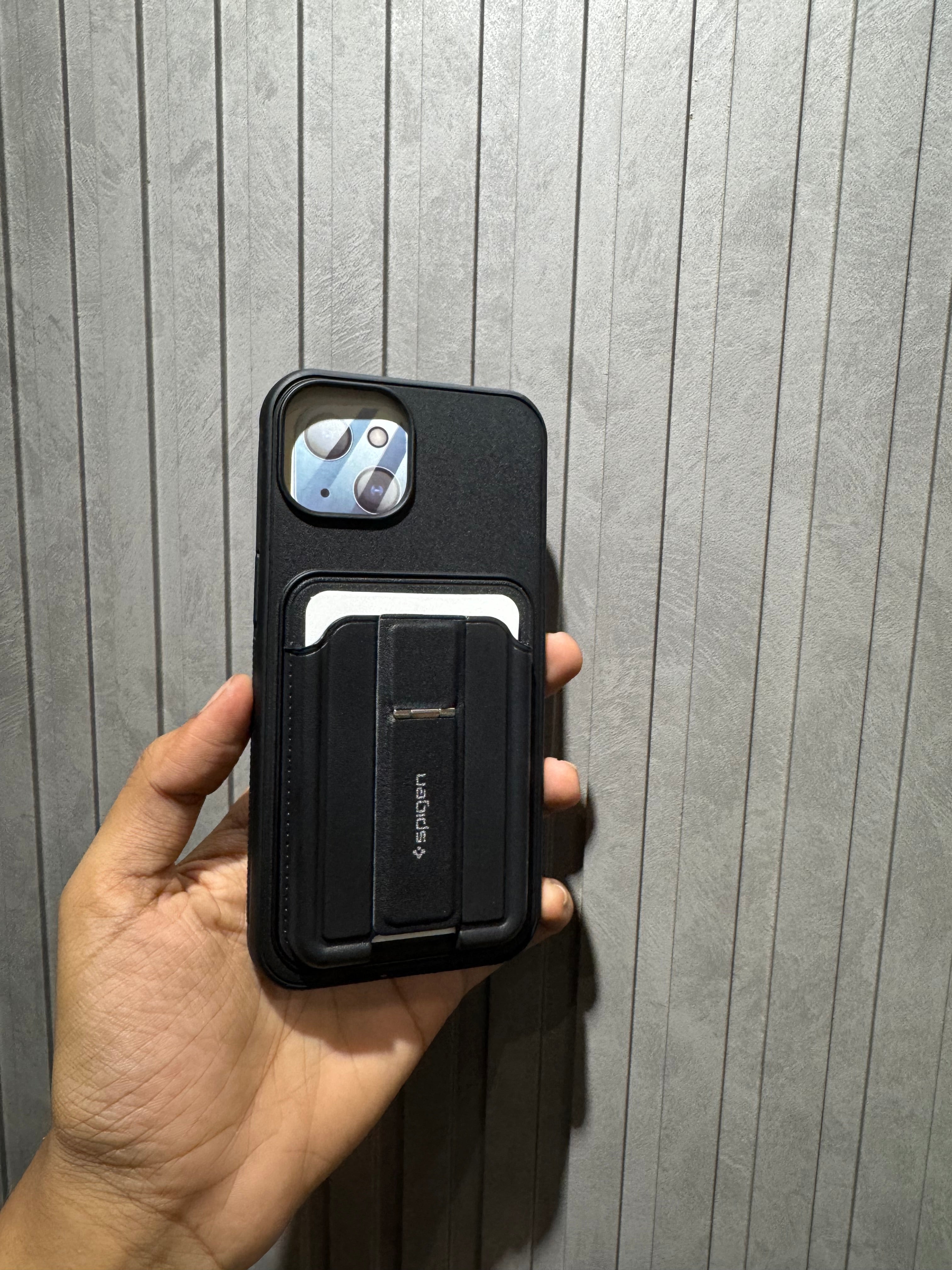 Spigen 3 in 1 Phone Case - Built in Card Holder & Phone Stand Case