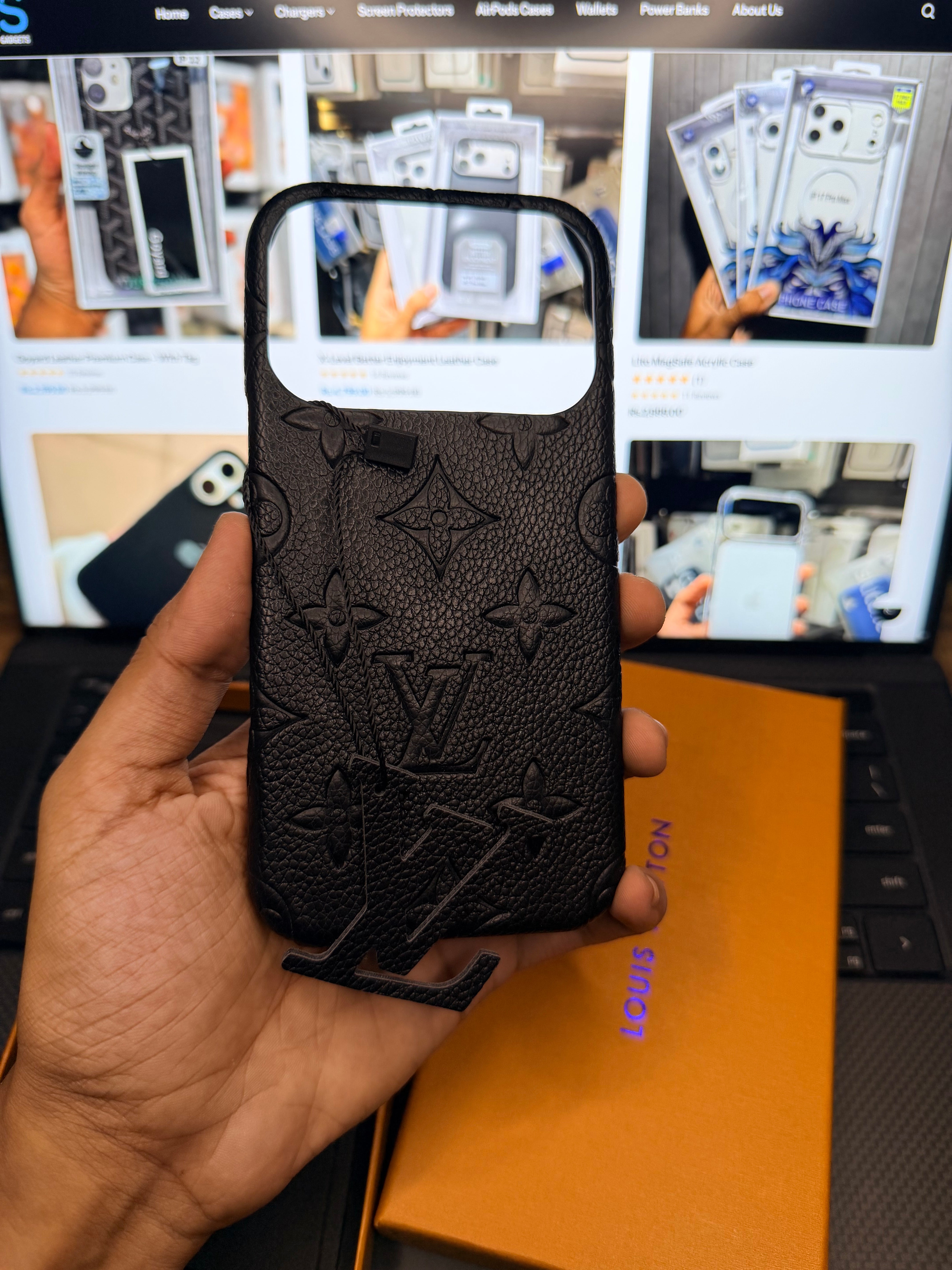 LV  Embosed Premium Case for iPhone