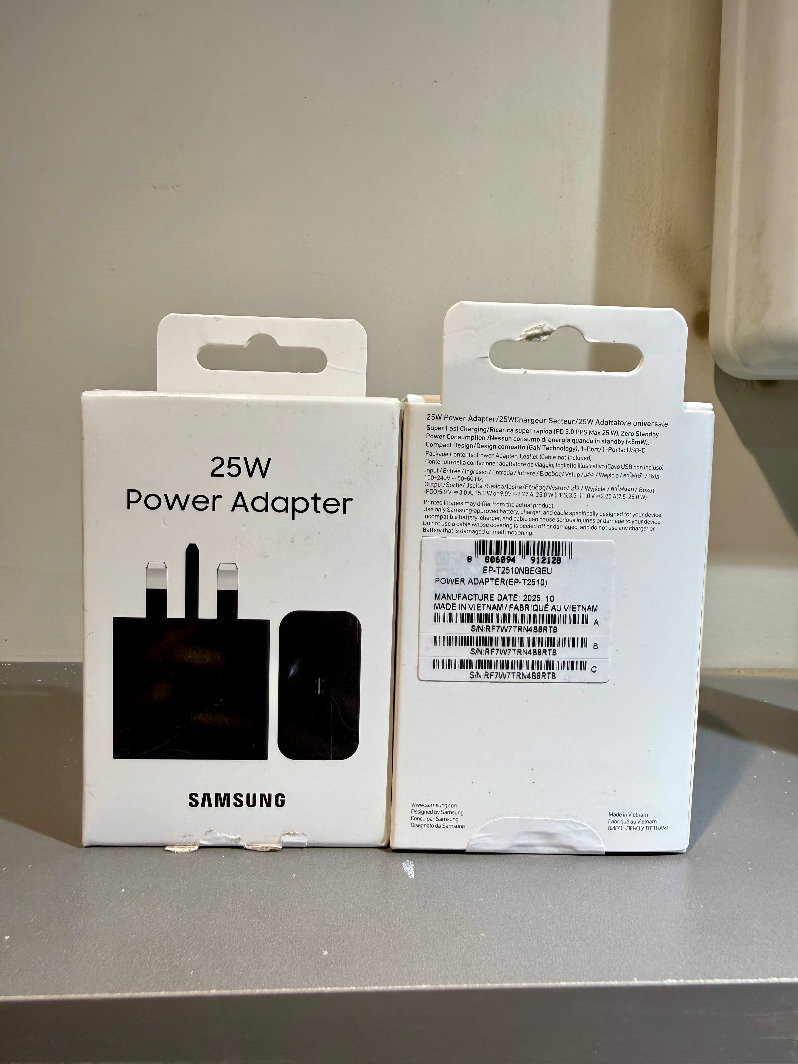 Samsung 25W PD Adapter USB-C – 100% Original Super Fast Charger
