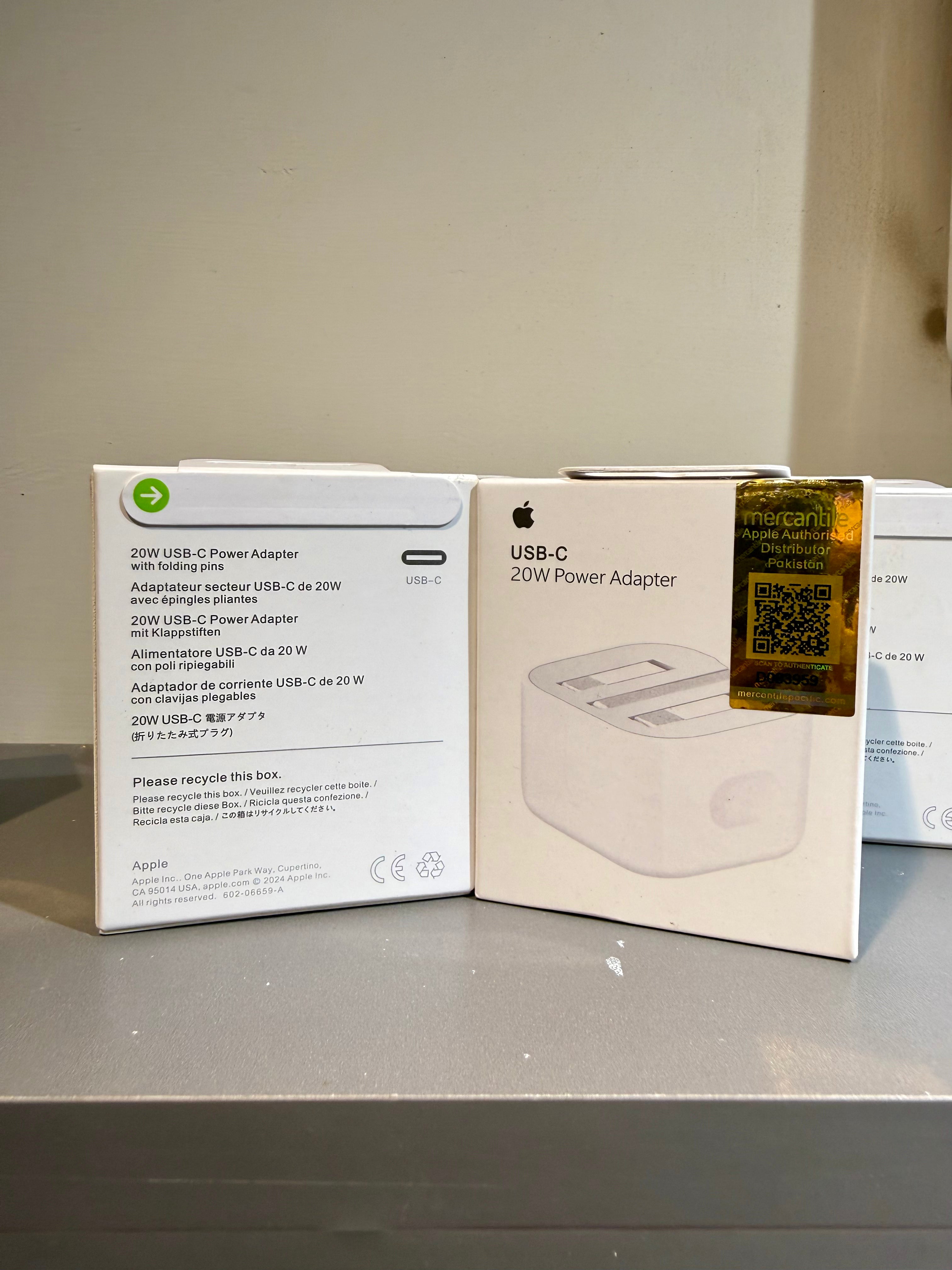 Apple 20W USB-C Power Adapter (3-Pin) – 100% Original Mercantile Stock