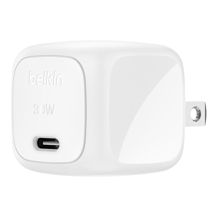 Belkin Boost Charge Compact USB-C Wall Charger (30W) – Fast, Safe, Travel-Ready