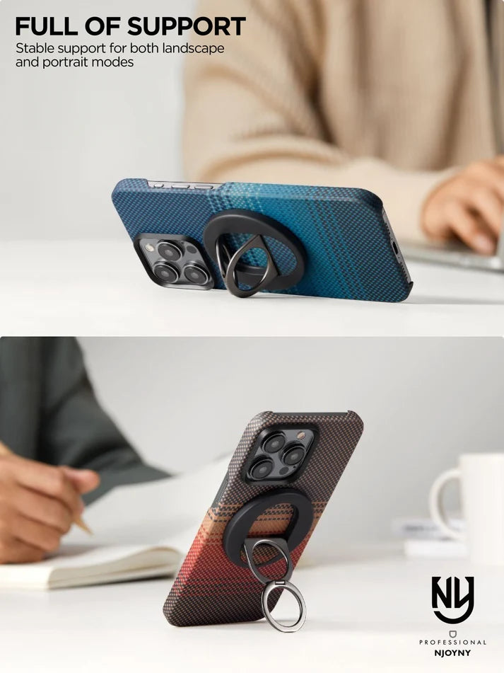 NJOYNY Magnetic Phone Holder & Stand Ring