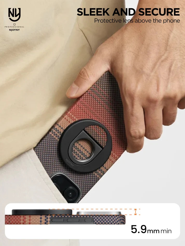NJOYNY Magnetic Phone Holder & Stand Ring
