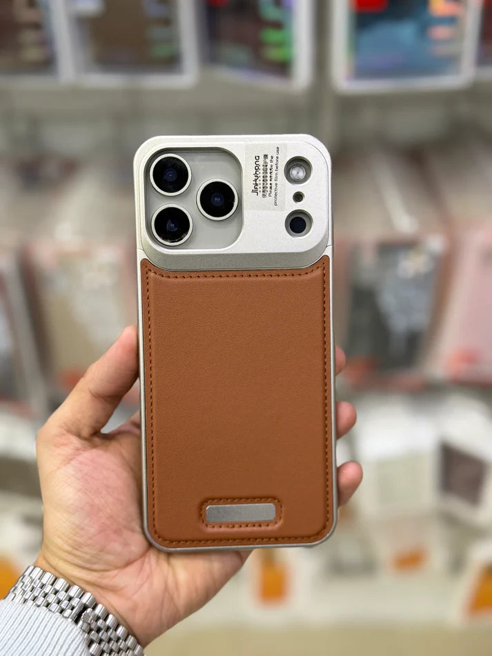 Perfume Leather Metallic Premium Case for iPhone