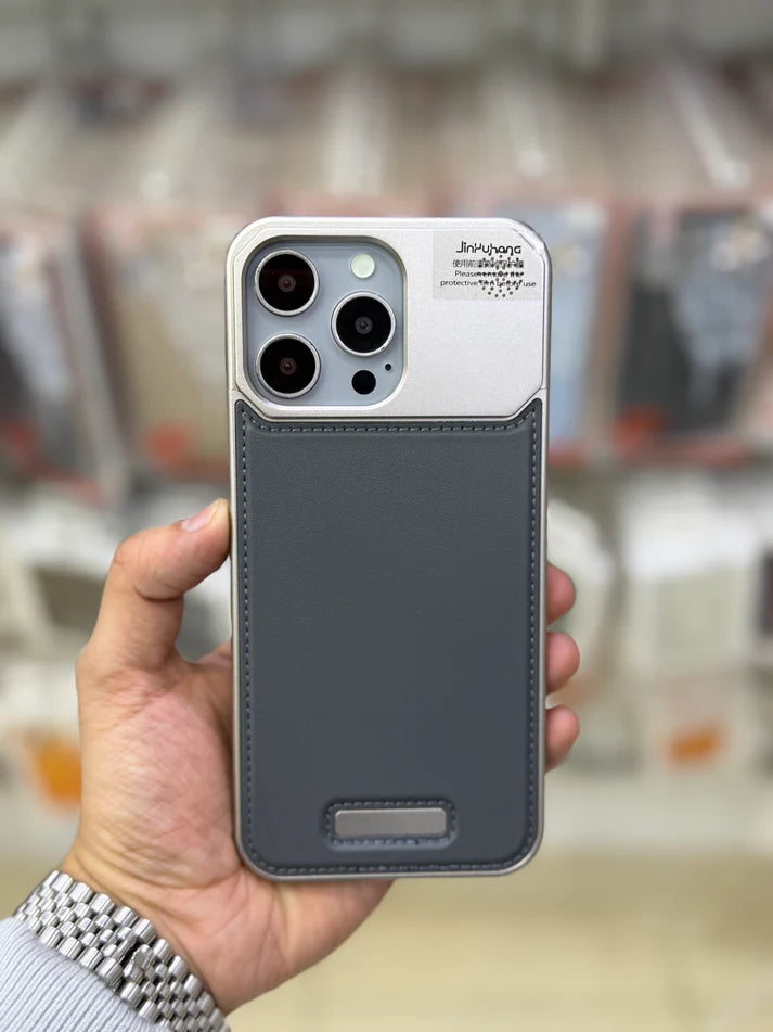 Perfume Leather Metallic Premium Case for iPhone