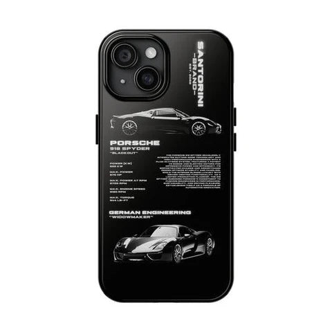 Vanta Black Porsche Car Case